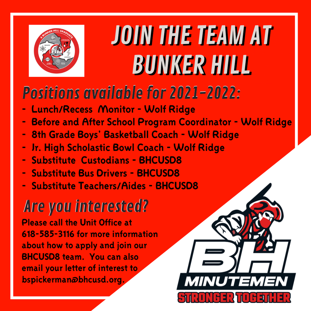 Join the Team at BHCUSD8